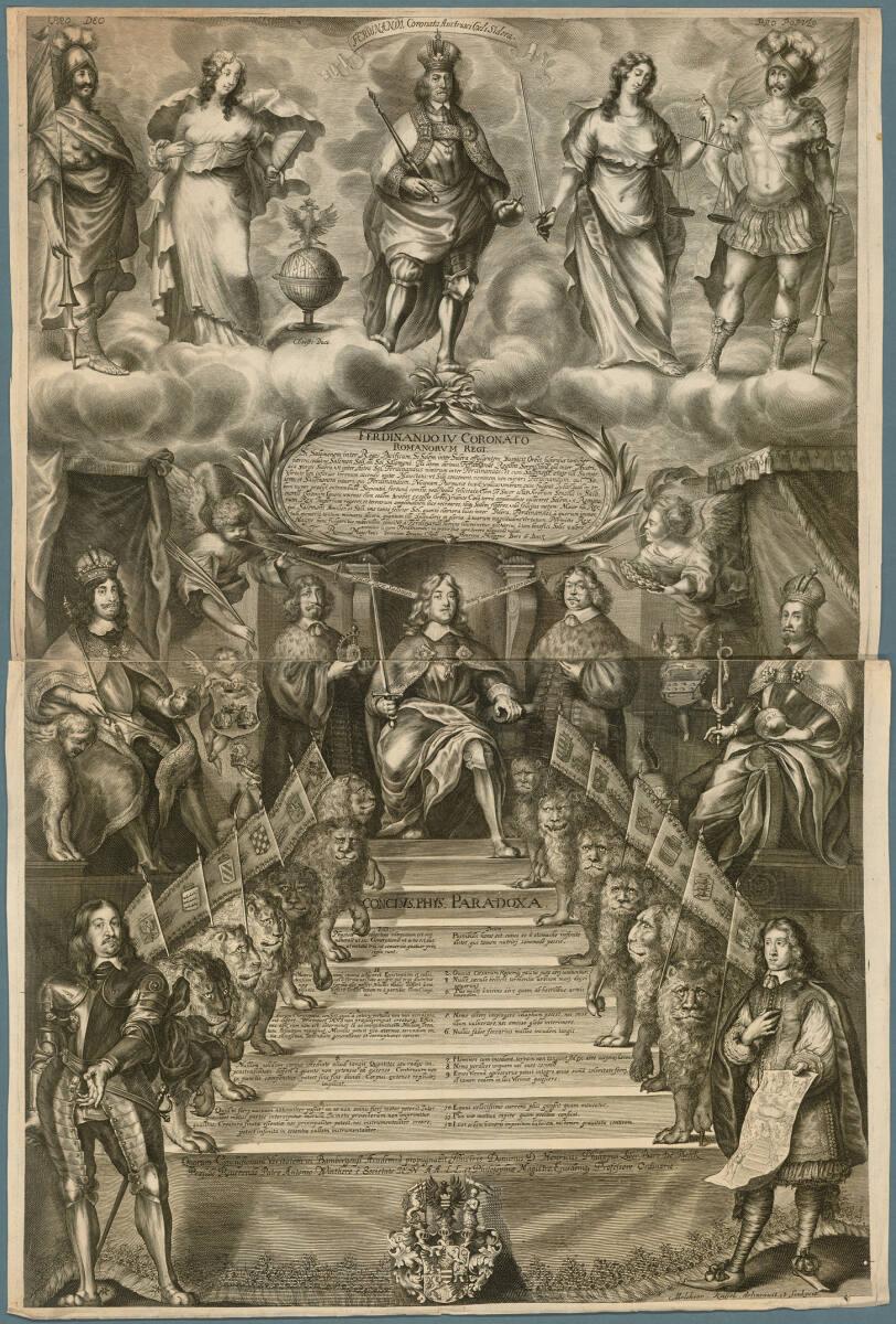 Thesenblatt des Heinrich Philipp von Beeck(h) anläßlich seiner Disputation an der Universität B…