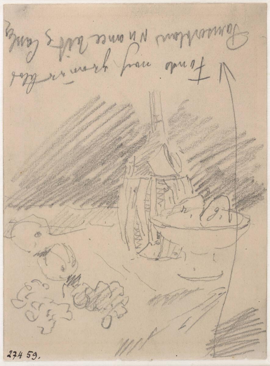 Carl Schuch, Stillleben mit Flasche, Inv. Nr.: 27459