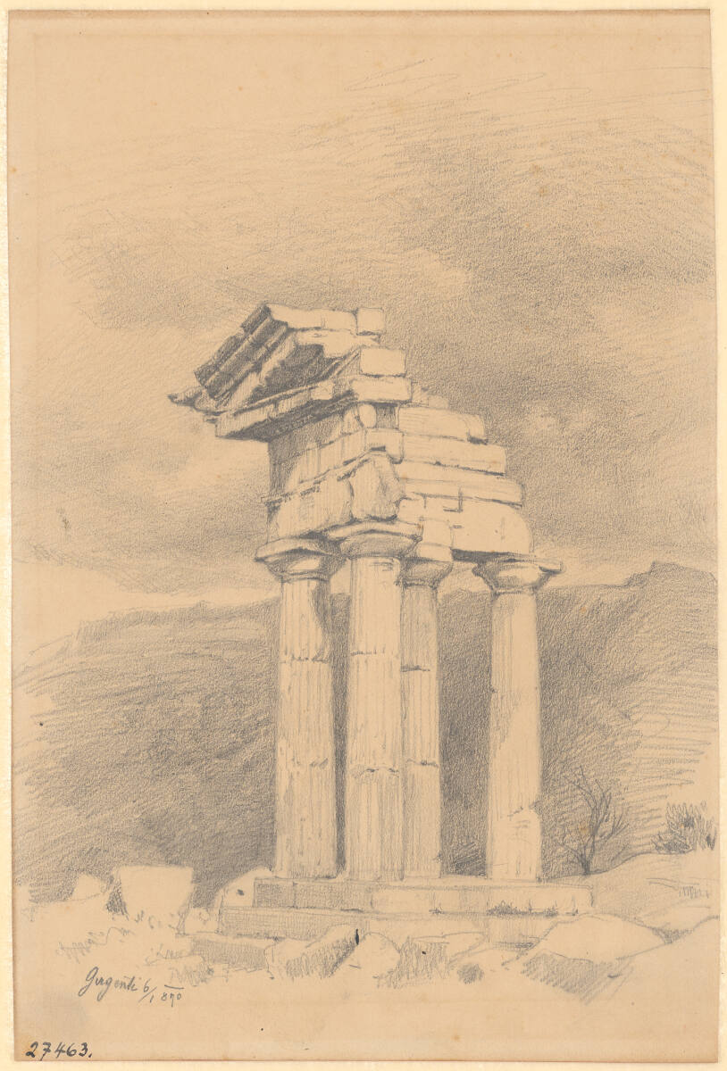 Girgenti (Architrav), Carl Schuch, 1890