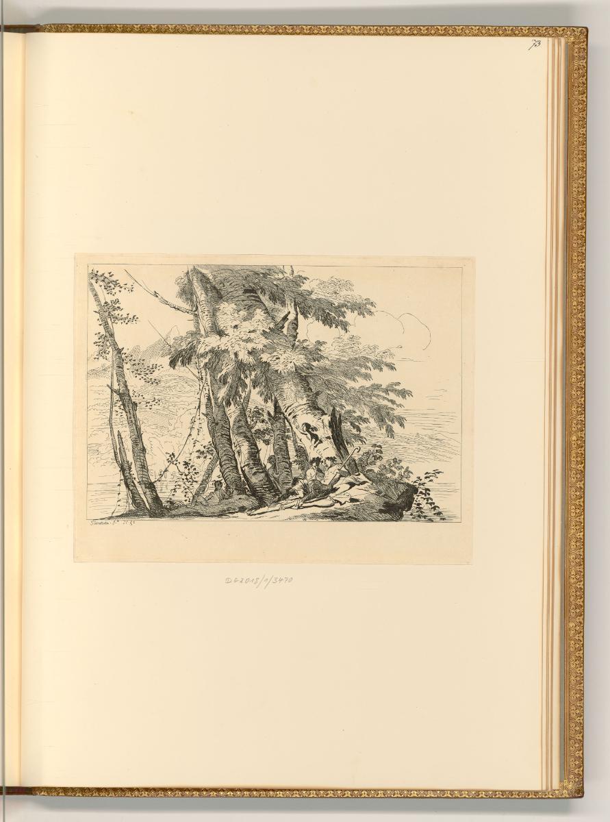 Pietro Testa detto il Lucchesino., Landschaft mit Schäfer und Schäferin, Inv. Nr.: Italien nach…