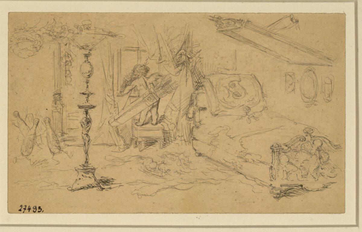 Ernst Juch, Liebeslager mit Amor, Inv. Nr.: 27493