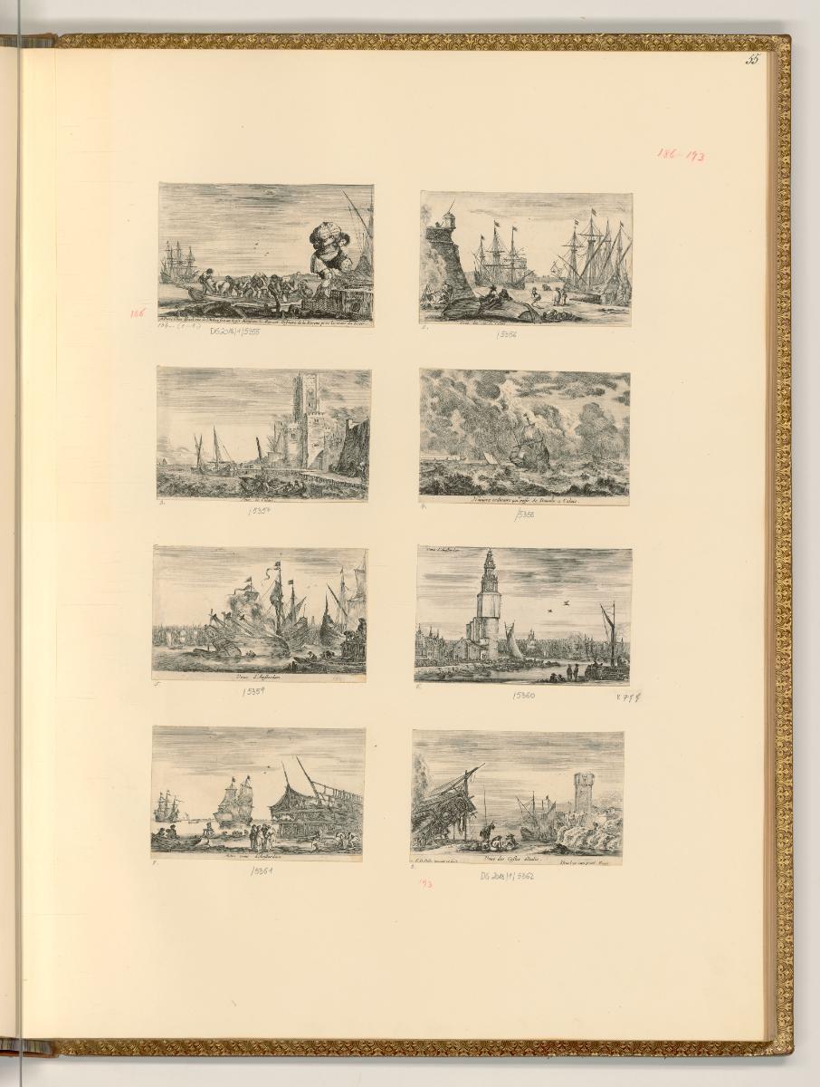 Stefano della Bella Vol. III., Hafenansichten, Inv. Nr.: Italien nach Sektionen III/29, It/III/…