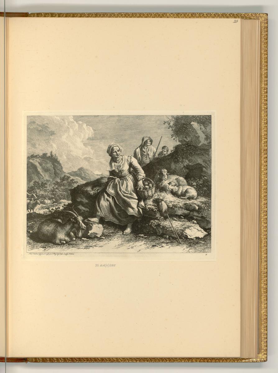 Franc. Londonio; Benigno Bossi; Mauro Tesi, Hirtenfamilie mit Birnenkorb, Inv. Nr.: Italien nac…