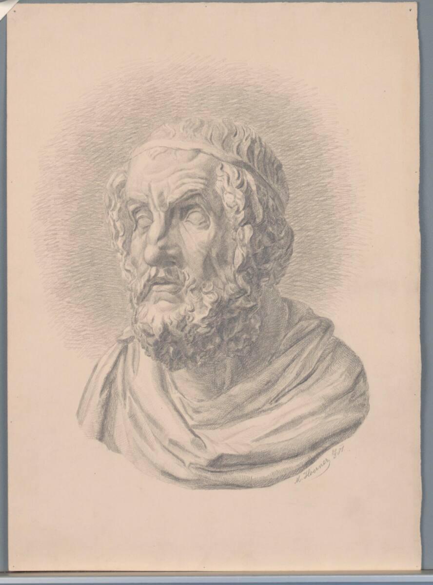 Marie Lippert-Hoerner, Kopf des Homer, Inv. Nr.: 27610