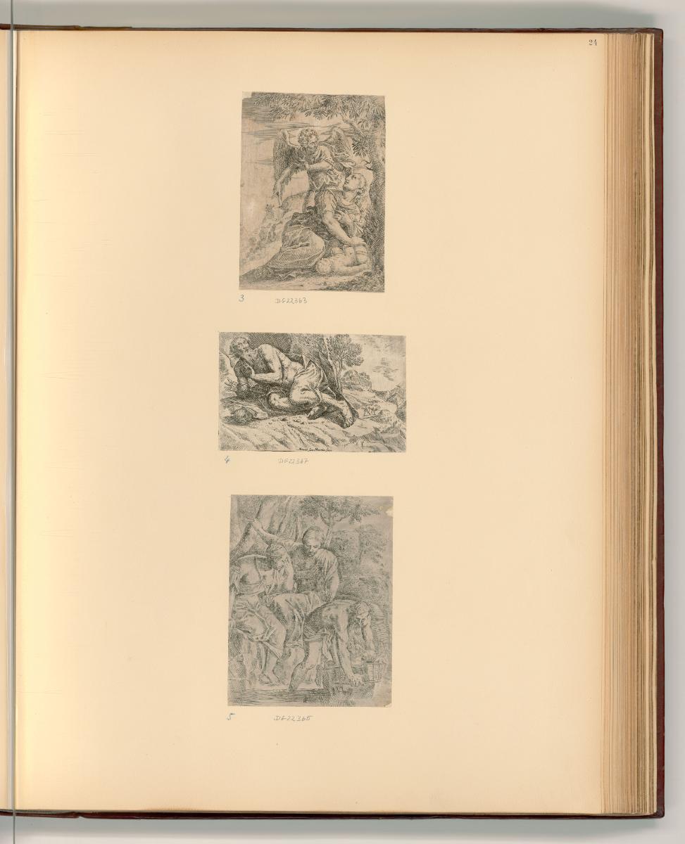 Italienische Radierungen des 17. und 18. Jahrhunderts, Hagar in der Wüste; Büßender Hieronymus;…