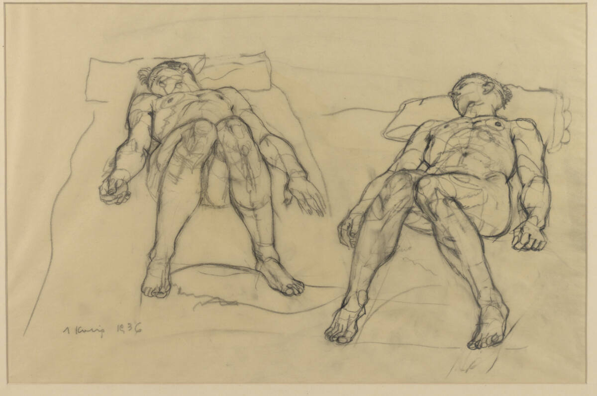 Zwei ruhende Akte, Anton Kolig, 1936