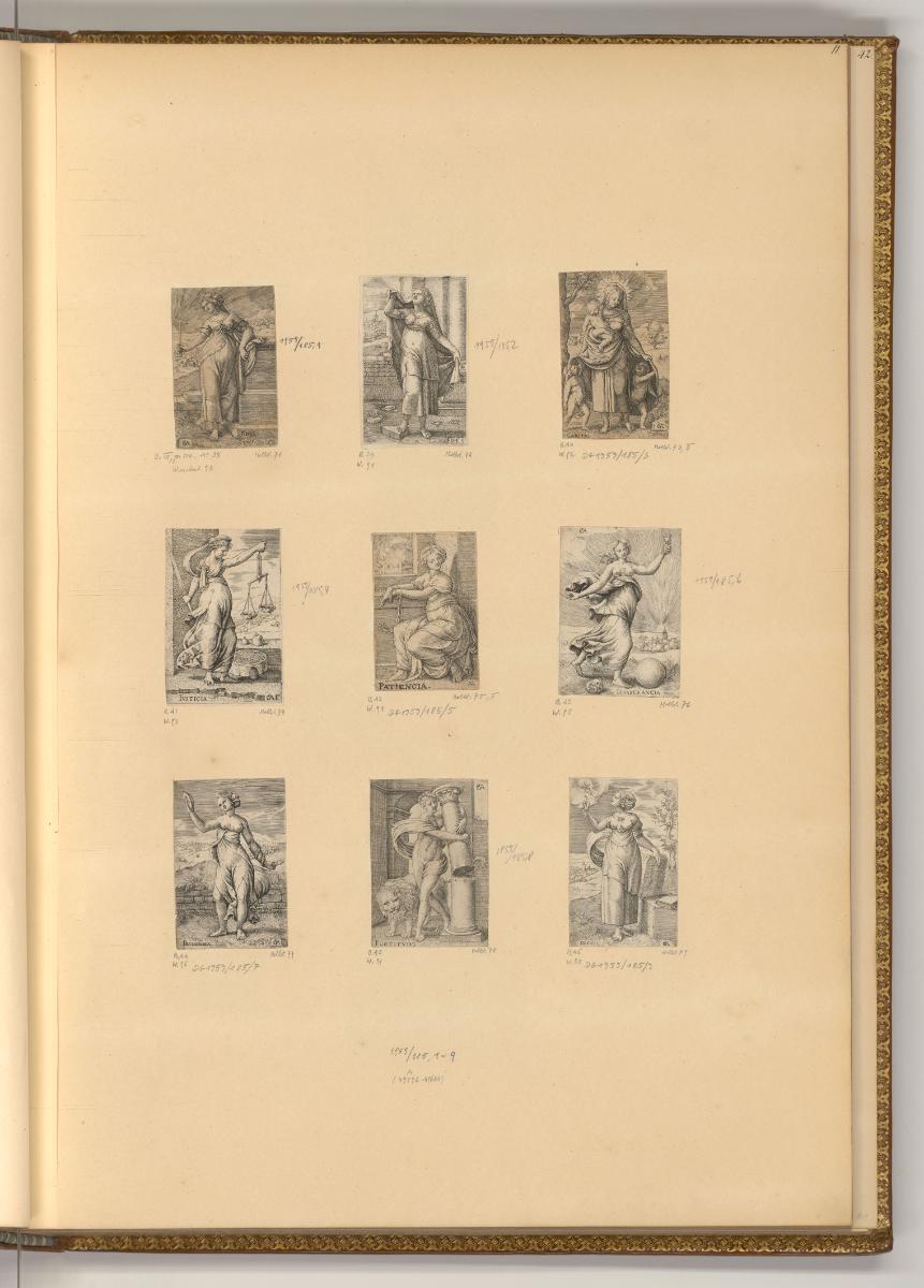 Corneille Matsis. Labert Suterman dit Suavius. Jean et Lucas de Deutecom., Die Tugenden, Inv. N…
