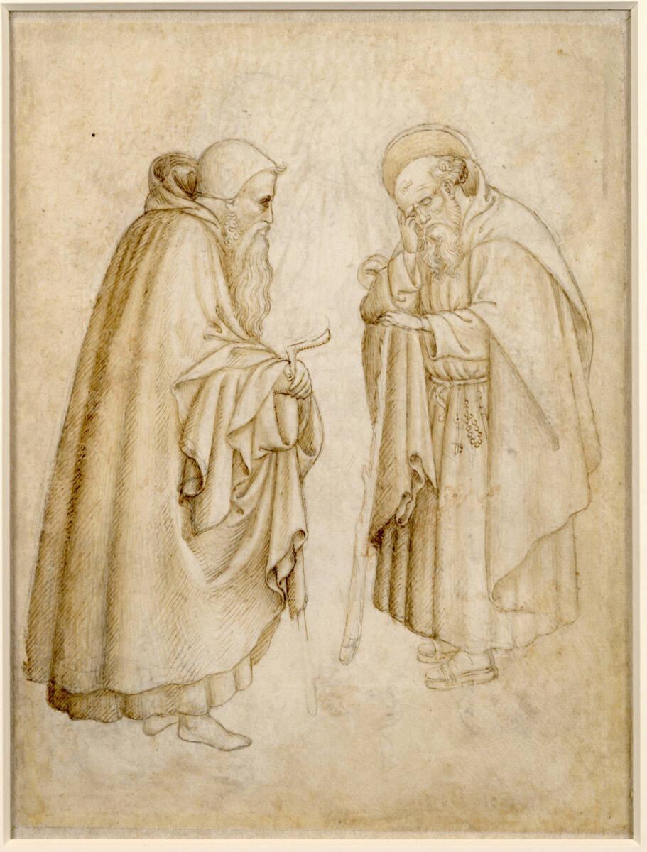 Antonio Pisano, gen. Pisanello, Zwei Eremiten, Inv. Nr.: 5v