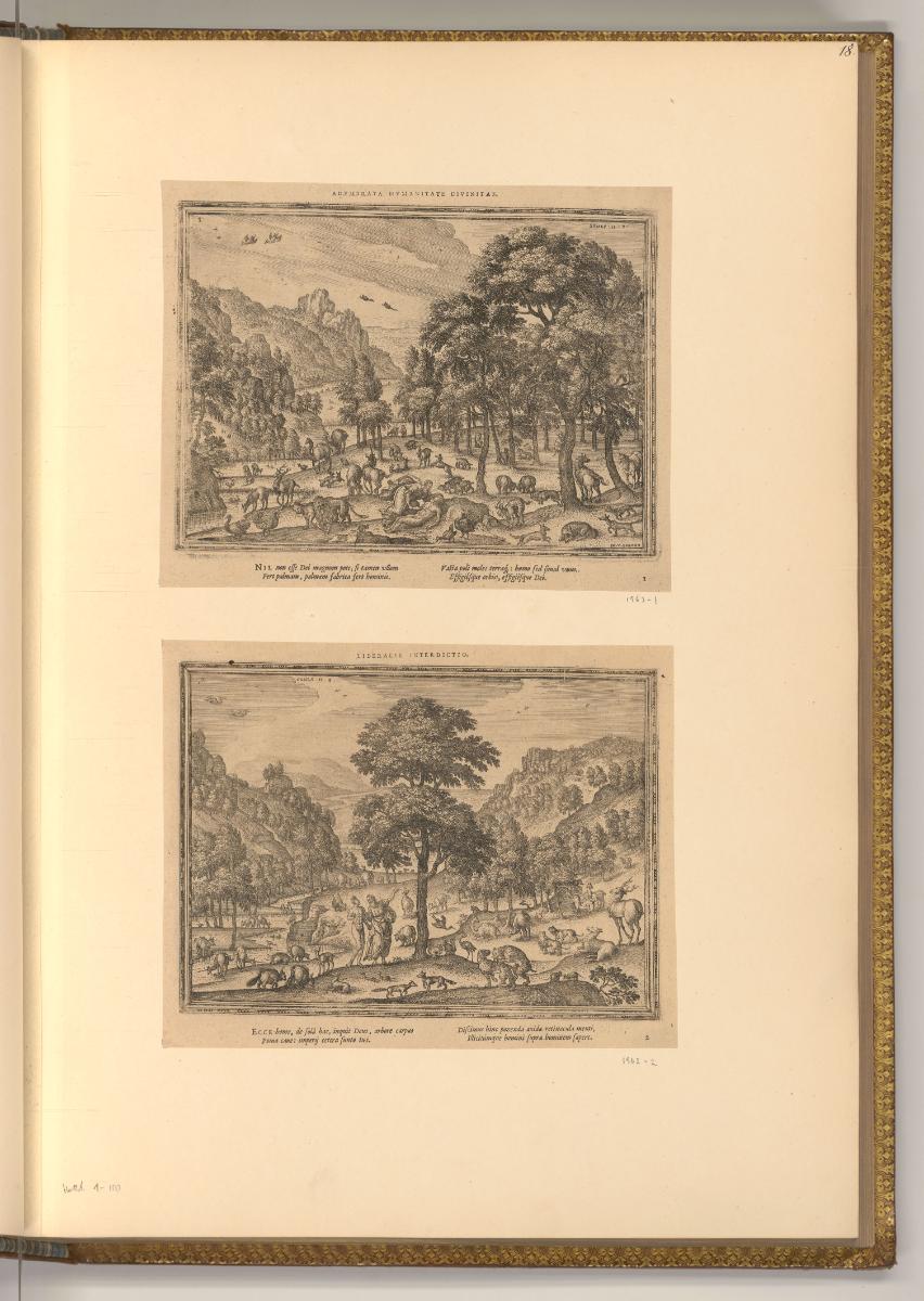 Pieter van der Borcht, Erschaffung Adams; Verbot der Früchte, Inv. Nr.: Niederlande nach Sektio…