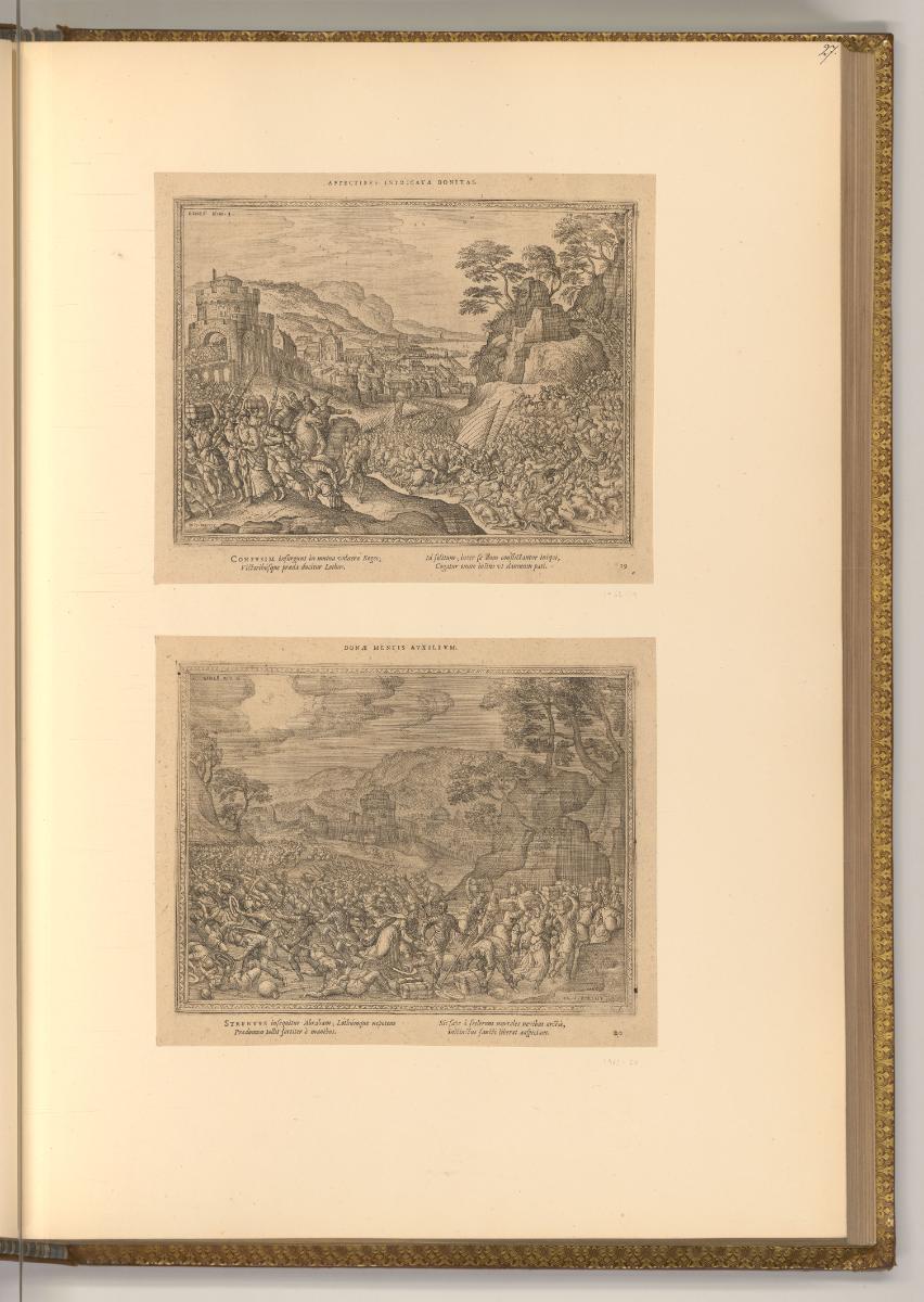 Pieter van der Borcht, Kampf im Tal Siddim; Abraham befreit Lot, Inv. Nr.: Niederlande nach Sek…