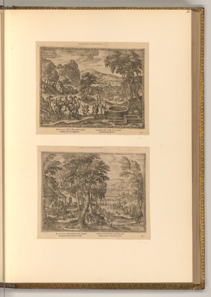 Pieter van der Borcht, Rebekka am Brunnen; Esau verkauft das Erstgeburtsrecht, Inv. Nr.: Nieder…