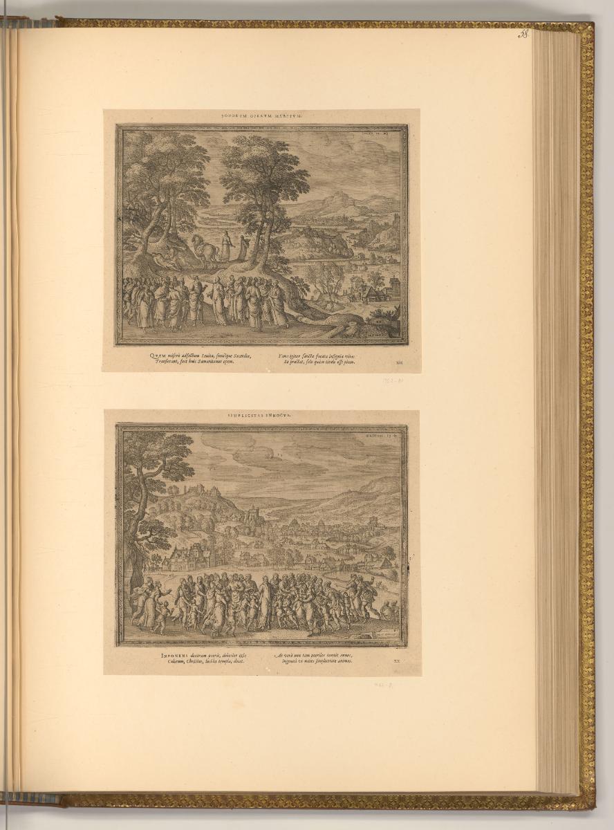 Pieter van der Borcht, Gleichnis vom Samariter; Kindersegnung Jesu, Inv. Nr.: Niederlande nach …
