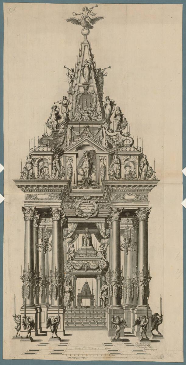 Trauergerüst für Erzherzog Sigmund Franz 1665, Inv. Nr.: DG2018/169