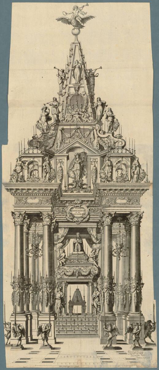 Trauergerüst für Erzherzog Sigmund Franz 1665, Inv. Nr.: DG2018/170
