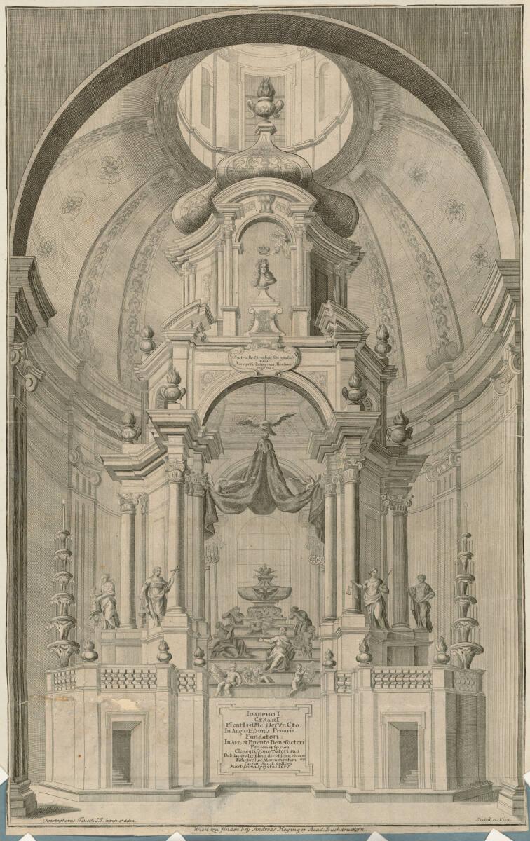 Castrum doloris für Joseph I. in der Jesuitenkirche 1711, Inv. Nr.: DG2018/203