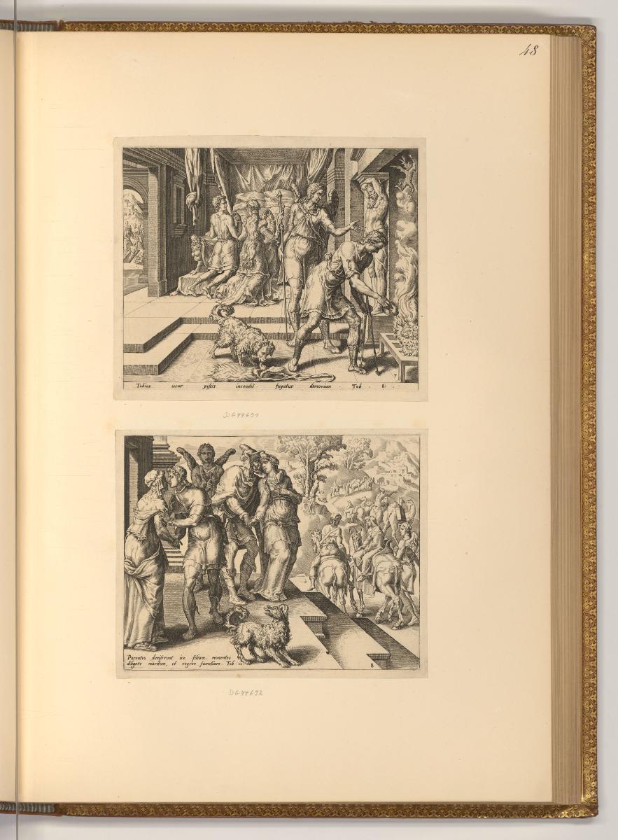 Dirk Volkart Coornhert., Die Geschichte von Tobias, Inv. Nr.: Holland nach Sektionen I/7, H/I/7…