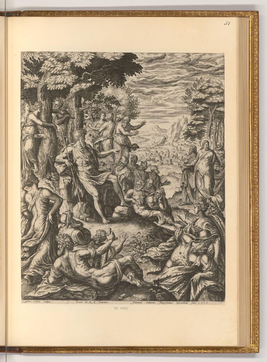 Hans Collaert, Die Predigt Johannes des Täufers in der Einöde, Inv. Nr.: Holland nach Sektionen…