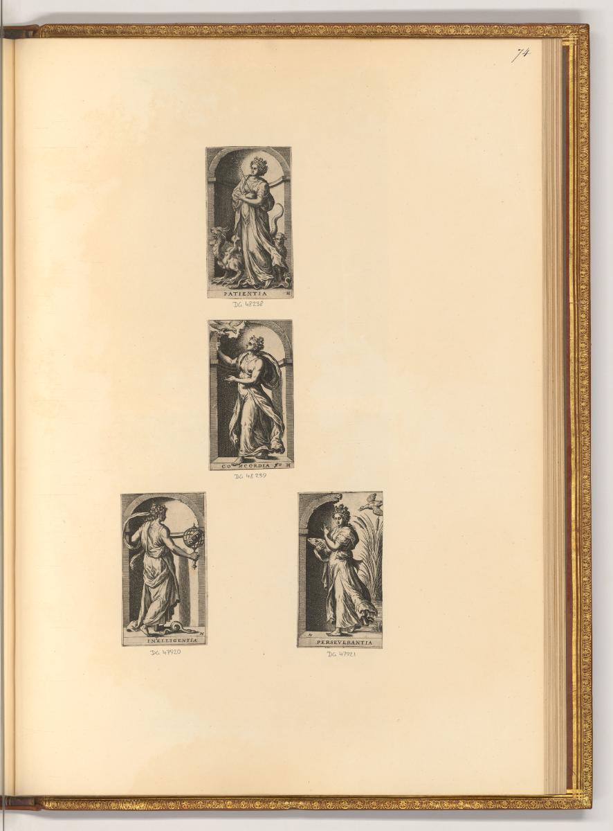 Hans Collaert, Tugenden; Patientia, Inv. Nr.: Holland nach Sektionen I/9, H/I/9/74