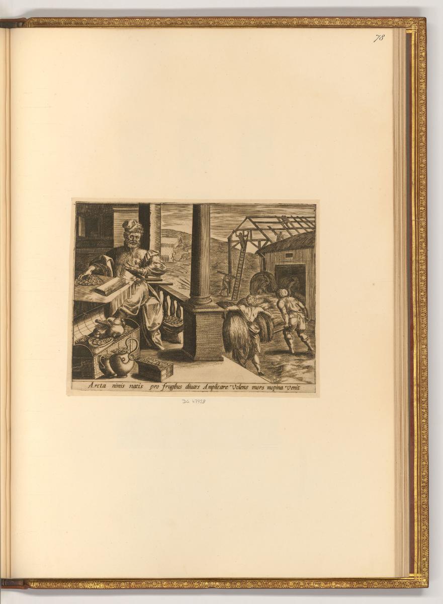 Hans Collaert, Ein reicher Mann und Bauern am Feld, Inv. Nr.: Holland nach Sektionen I/9, H/I/9…