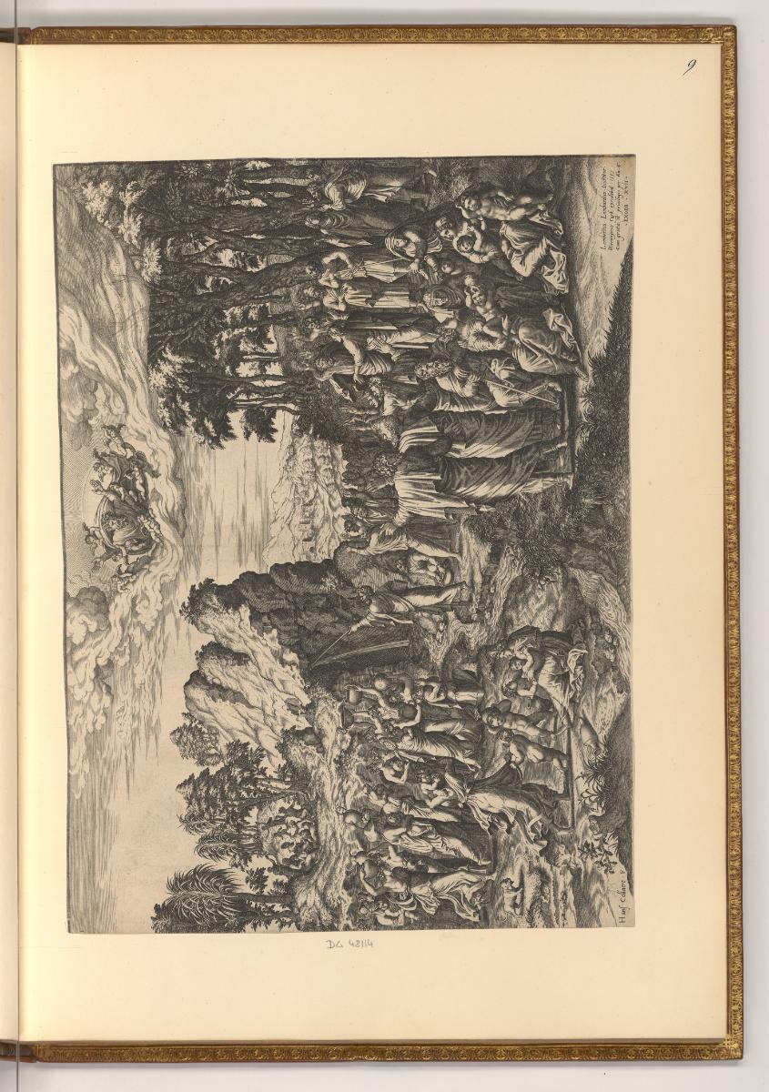 Hans Collaert, Moses schlägt Wasser aus dem Felsen, Inv. Nr.: Holland nach Sektionen I/9, H/I/9…