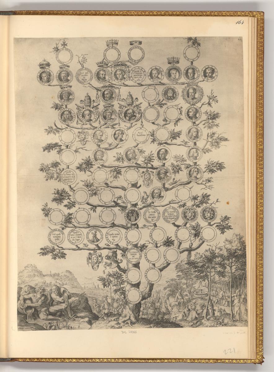 Cornelis Cort, Stammbaum des Hauses Medici, Inv. Nr.: Holland nach Sektionen I/10, H/I/10/164