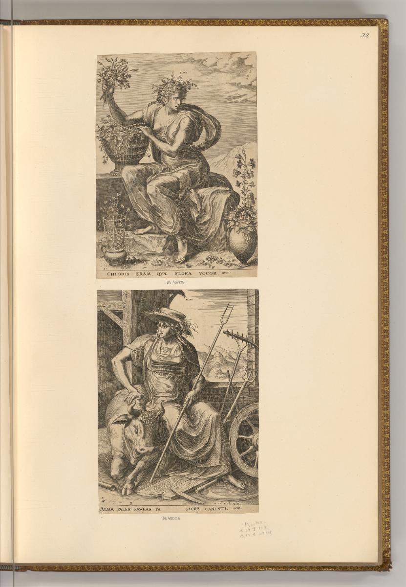 Cornelis Cort, Flora; Pales, Inv. Nr.: Holland nach Sektionen I/10, H/I/10/22