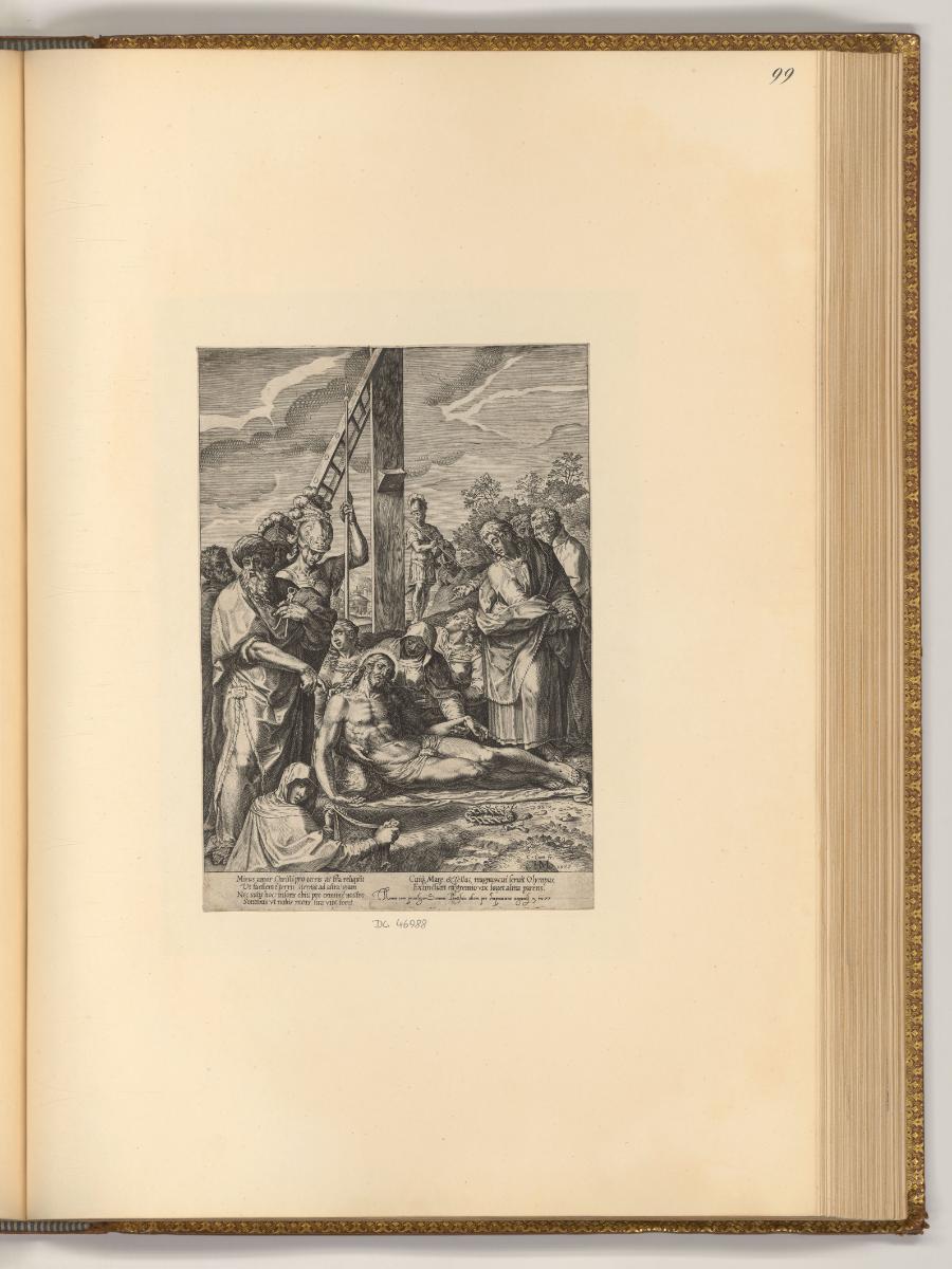 Cornelis Cort, Die Beweinung Christi, Inv. Nr.: Holland nach Sektionen I/10, H/I/10/99