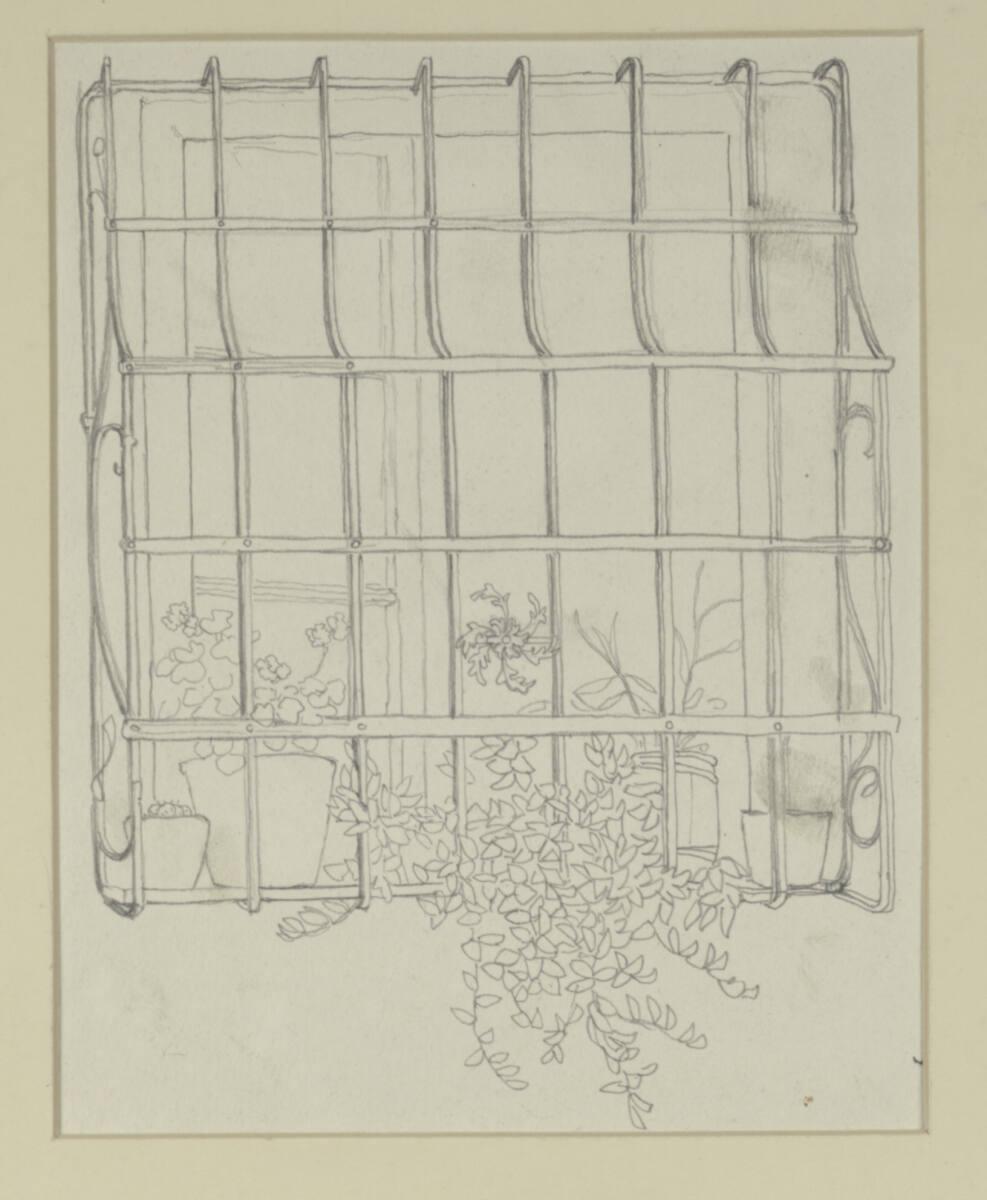 Sándor Demetrius Goltz, Fenster mit Blumen, Inv. Nr.: 27932
