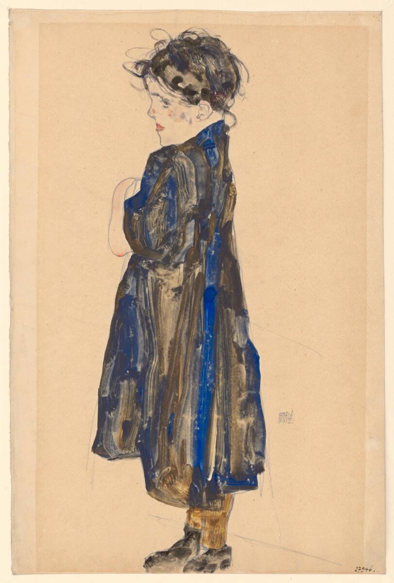 Egon Schiele, Bauernmädchen, Inv. Nr.: 27946