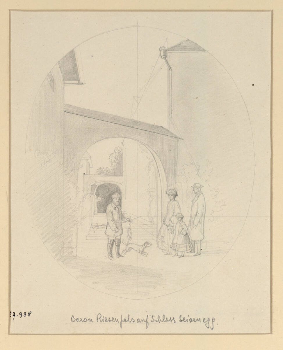 Baron Riesenfels auf Schloss Seisenegg, Hans Hueber