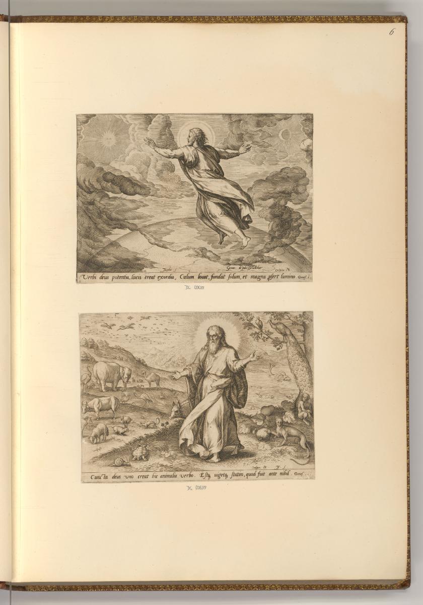 Jean Sadeler, Schöpfungsgeschichte, Inv. Nr.: Holland nach Sektionen I/16, H/I/16/6