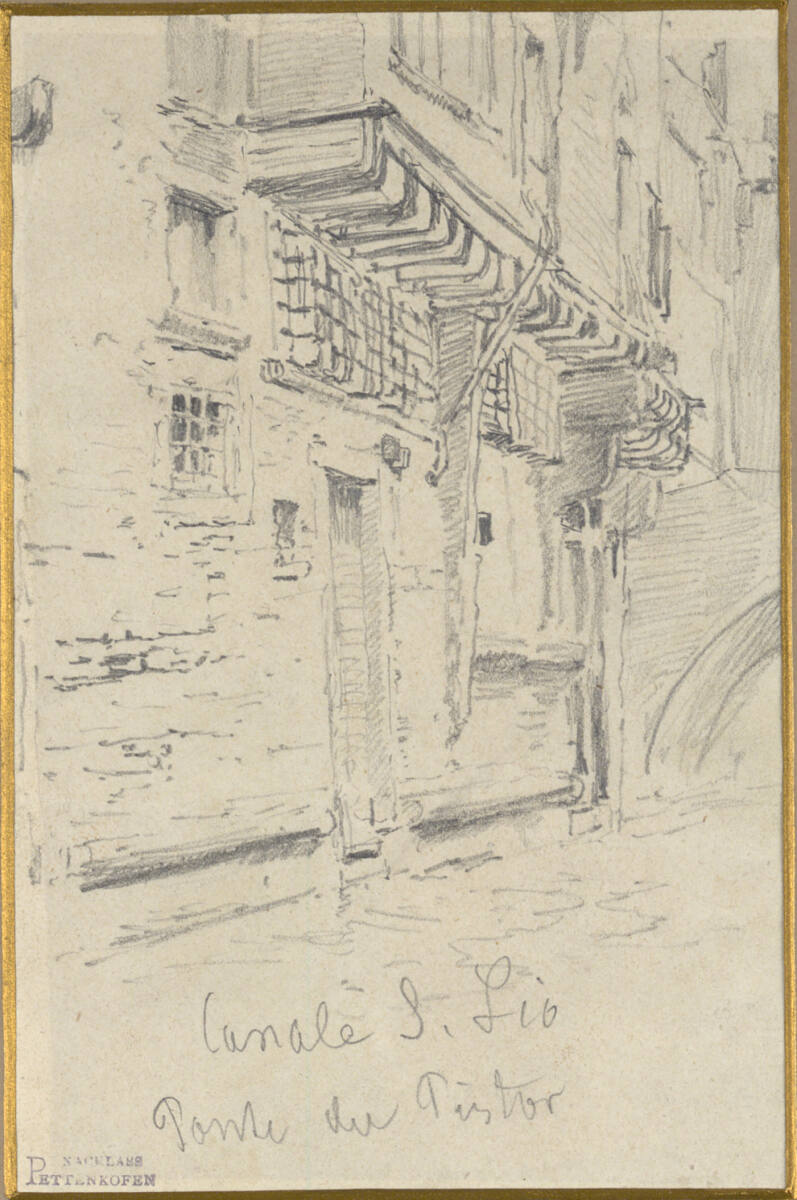 Ponte del Pistor in Venedig, August von Pettenkofen