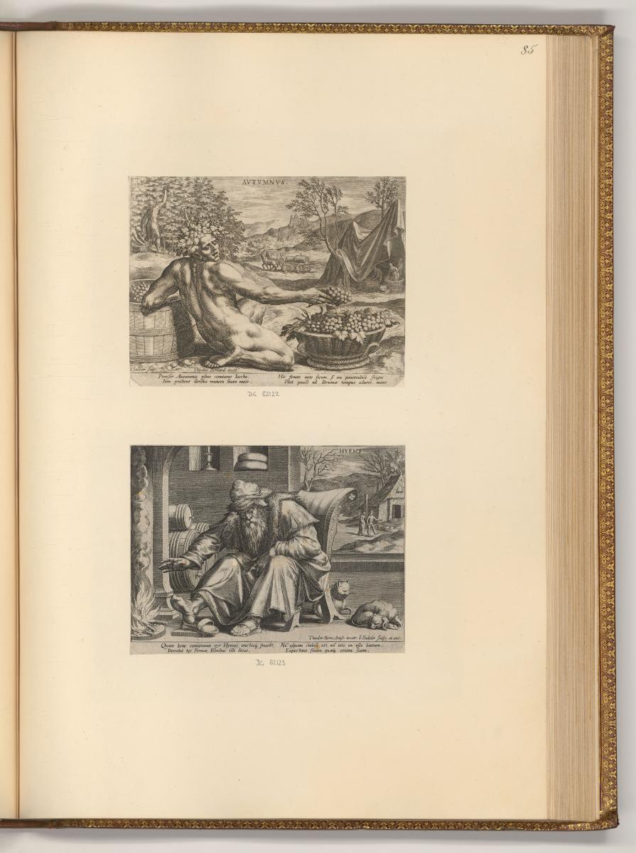 Jean Sadeler Vol. II, Autumnus; Hyems, Inv. Nr.: Holland nach Sektionen I/17, H/I/17/85