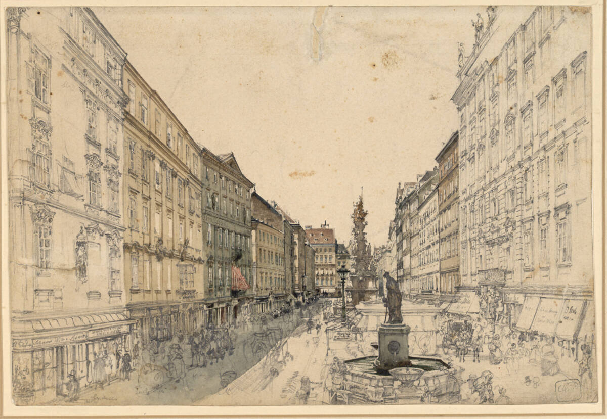 Der Graben in Wien gegen den Kohlmarkt, Rudolf von Alt