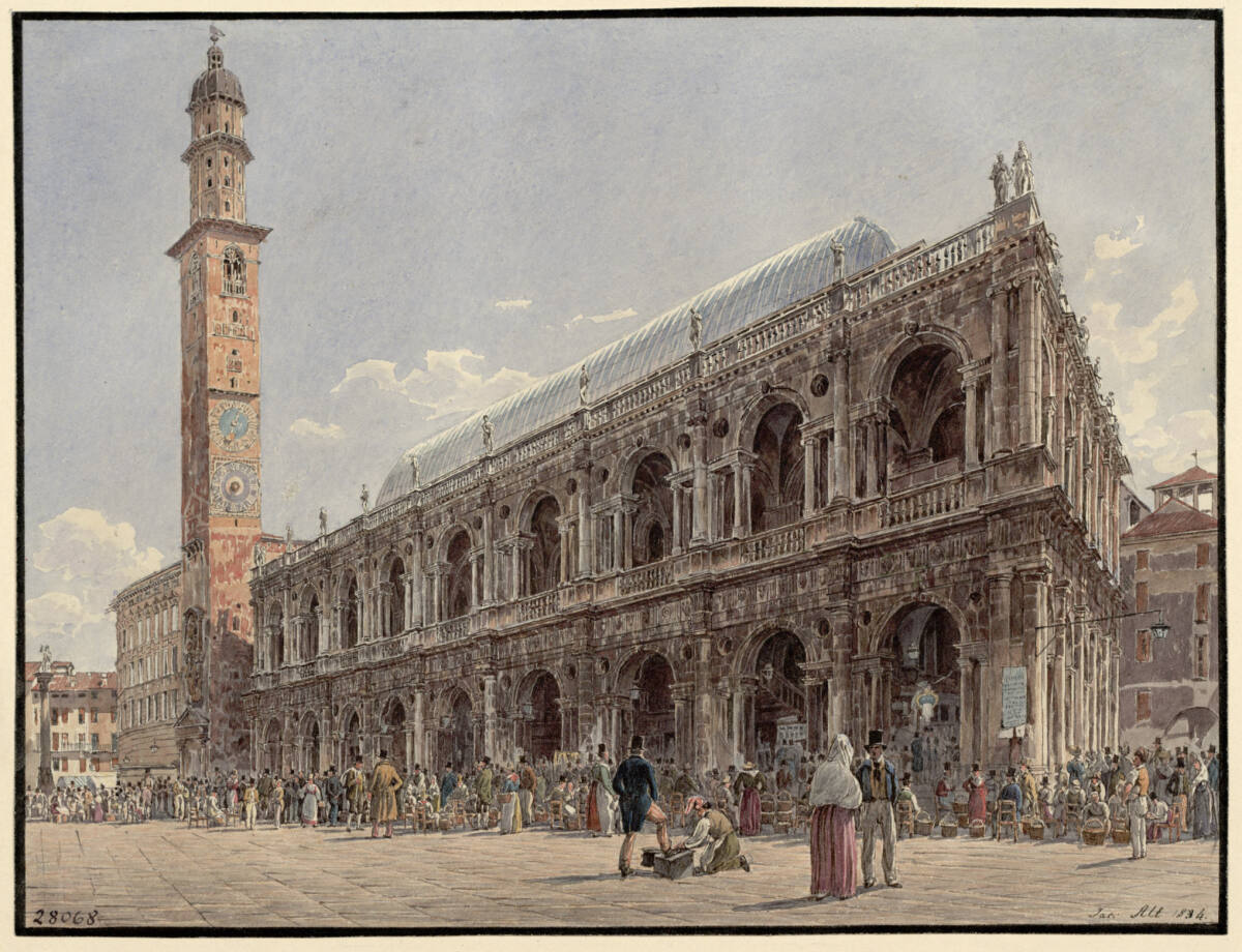 Die "Basilika" des Palladio in Vicenza, Jakob Alt, 1834