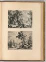 Raphael Sadeler, Landschaft mit Einsiedler in Felsenschlucht; Landschaft mit antiker Stadt, Inv…