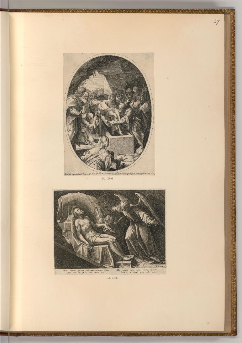 Raphael Sadeler, Grablegung Christi, Inv. Nr.: Holland nach Sektionen I/19, H/I/19/37