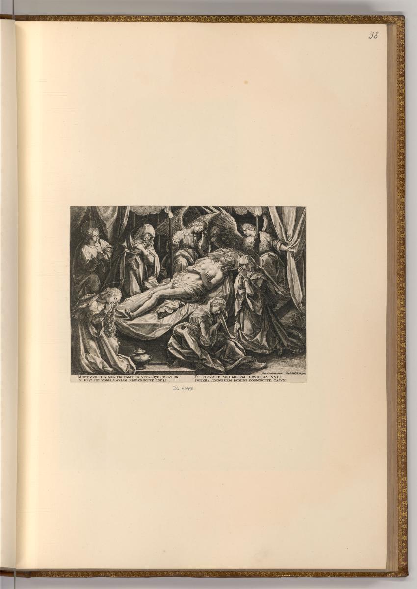 Raphael Sadeler, Grablegung Christi, Inv. Nr.: Holland nach Sektionen I/19, H/I/19/38
