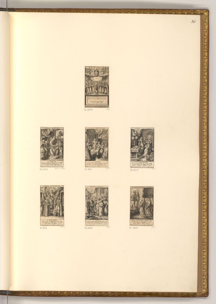 Jan, Anton und Hieronymus Wierix Vol. II, Serie von hl. Jungfrauen, Inv. Nr.: Holland nach Sekt…