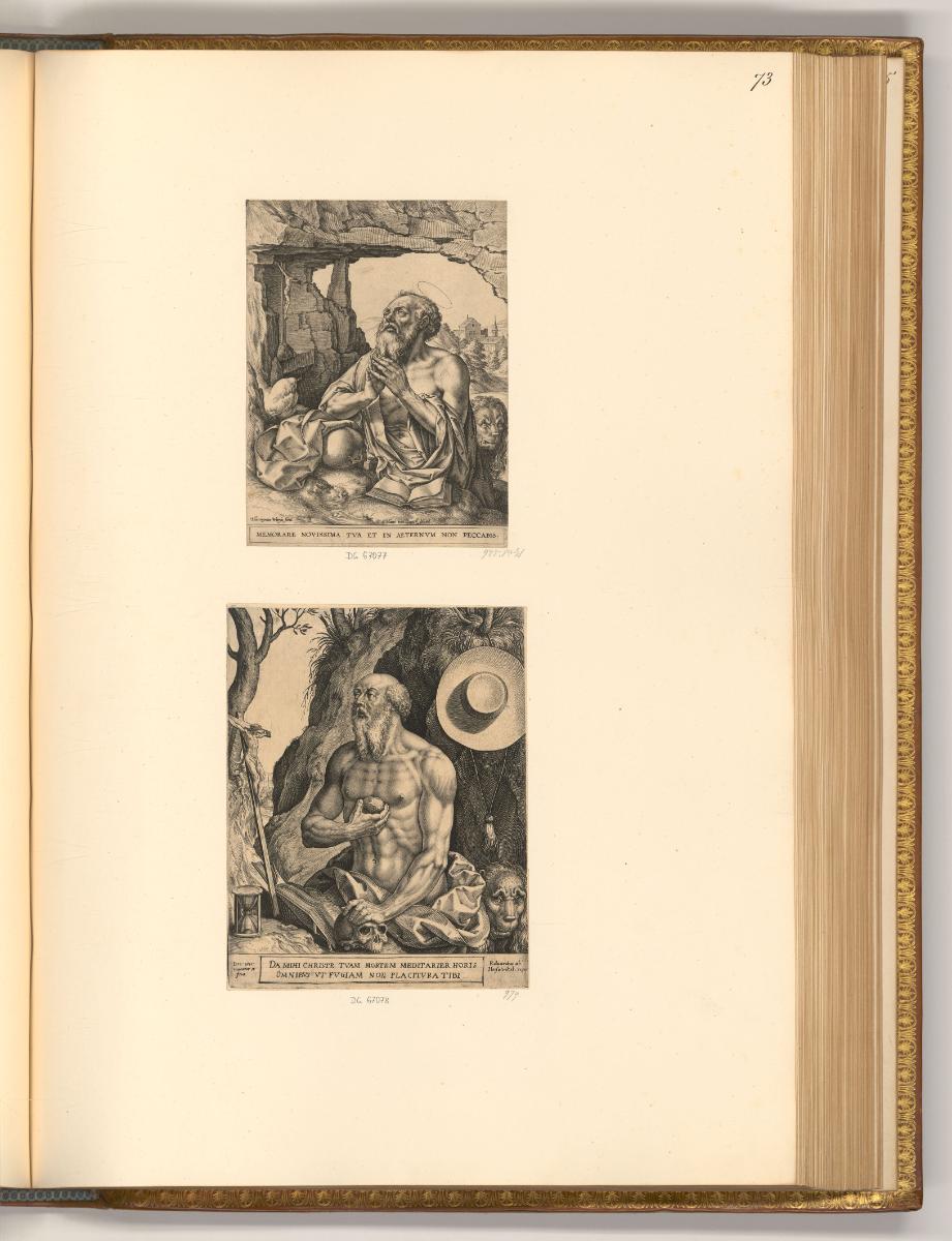 Jan, Anton und Hieronymus Wierix Vol. II, Hl. Hieronymus, Inv. Nr.: Holland nach Sektionen I/21…