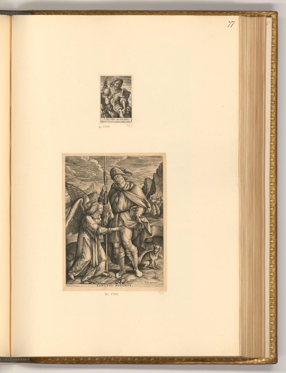 Jan, Anton und Hieronymus Wierix Vol. II, Hl. Rochus, Inv. Nr.: Holland nach Sektionen I/21-22,…