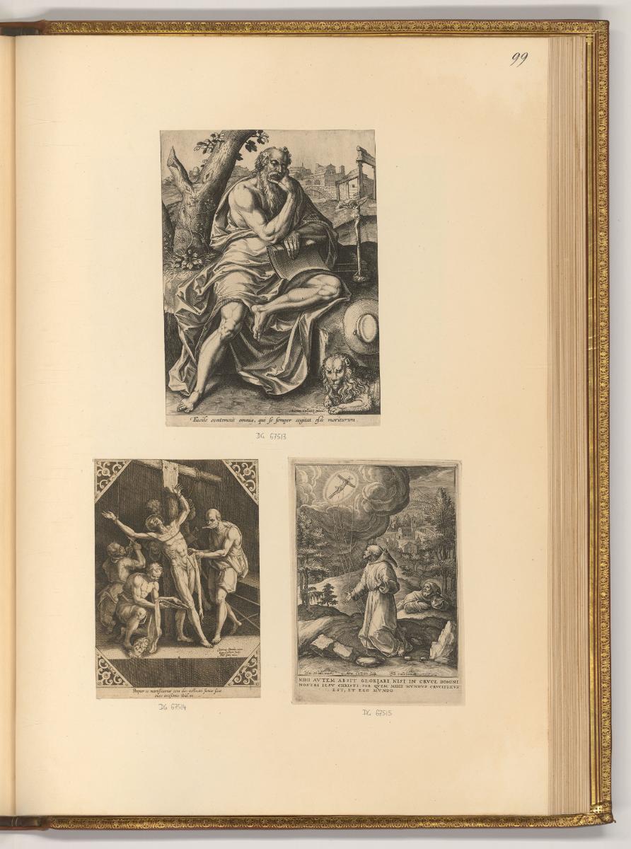 Adrien et Iean Collaert Vol. I., Hl. Hieronymus in der Einöde; Martyrium des hl. Bartholomäus; …