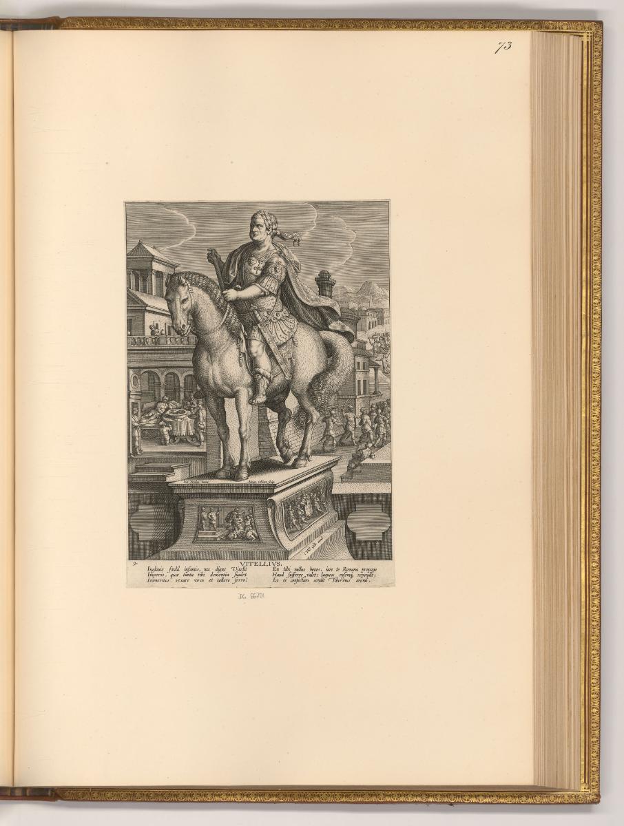 Adrienet Iean Collaert Vol. II, Reiterstandbild Vitellius, Inv. Nr.: Holland nach Sektionen I/2…