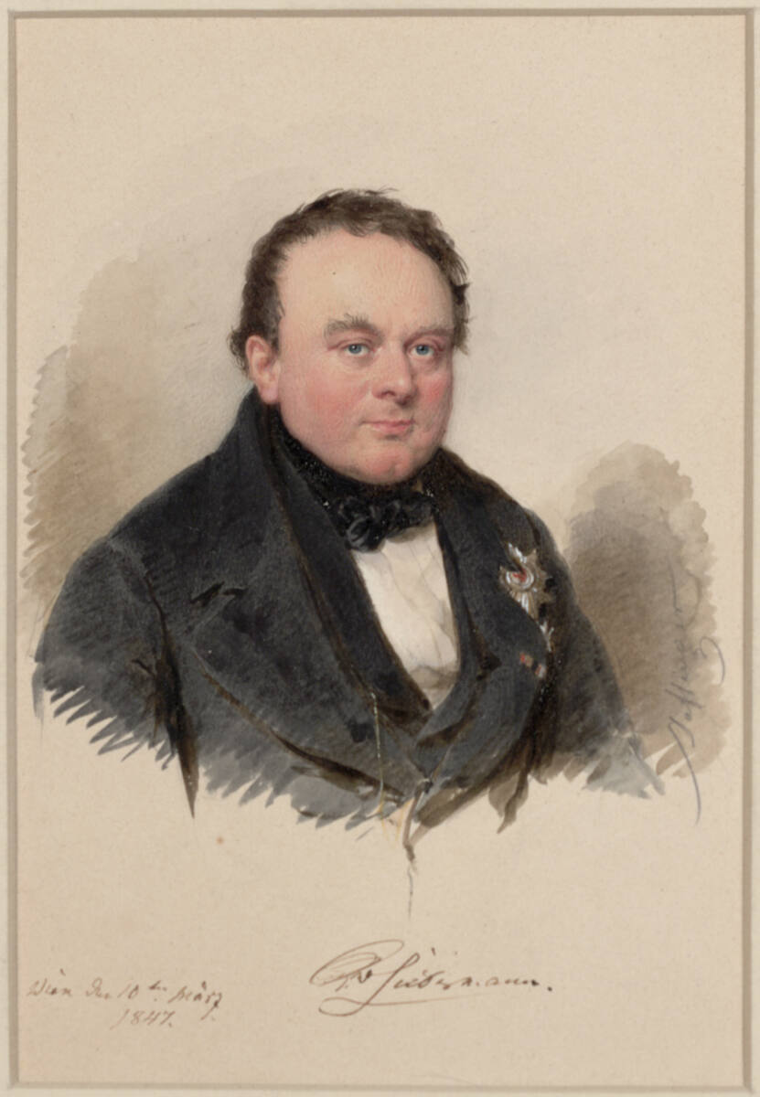 Brustbild eines Herrn, Moritz Michael Daffinger, 1847