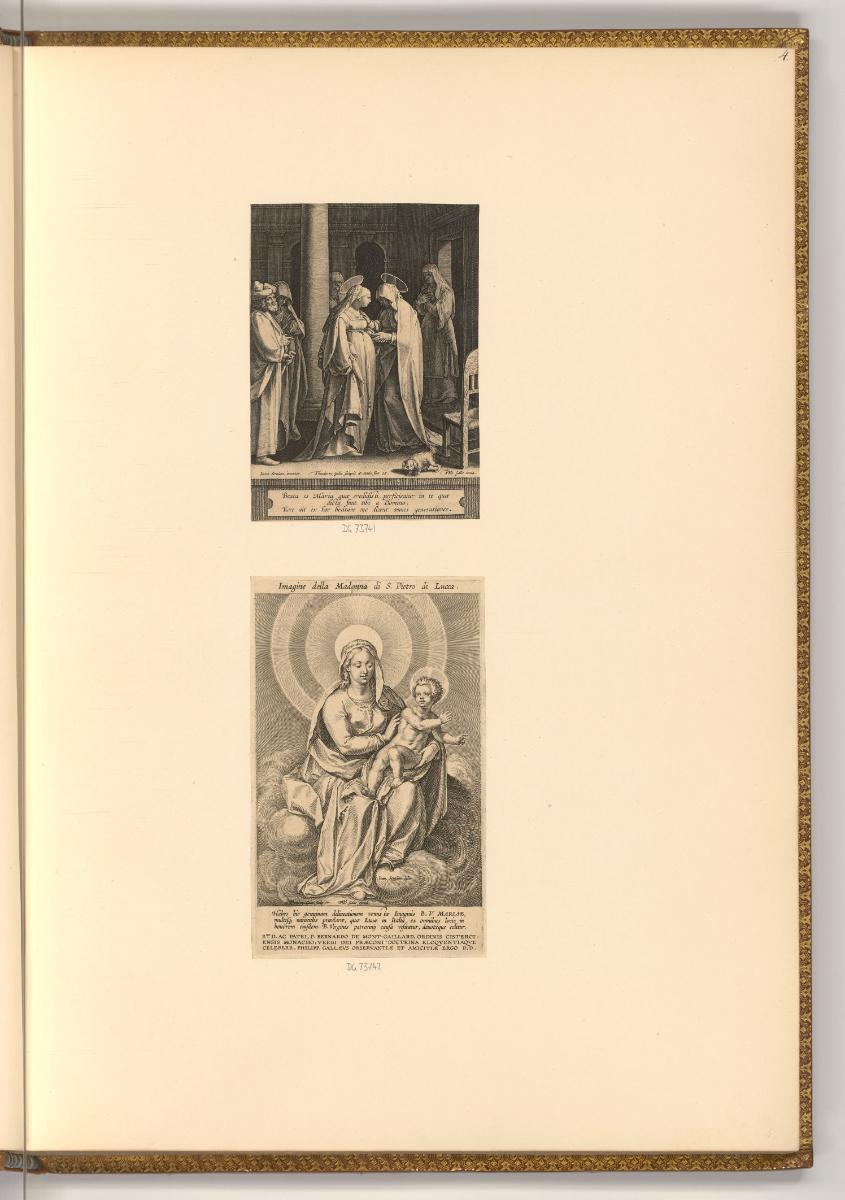 Théodore Galle, Die Heimsuchung; Maria mit Kind, Inv. Nr.: Holland nach Sektionen I/30, H/I/30/…