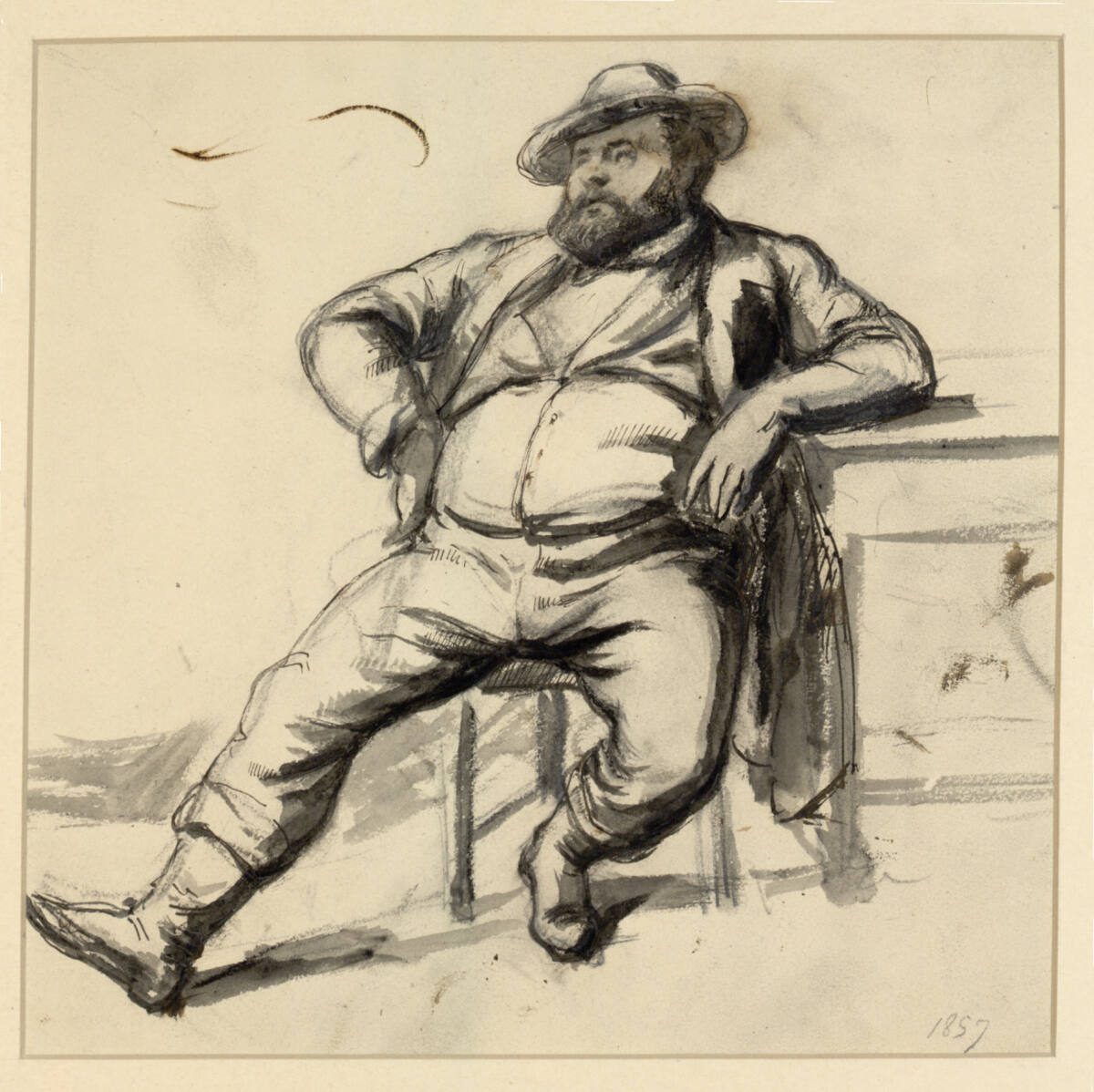 Studie zu Falstaff, Gustav Gaul, 1857