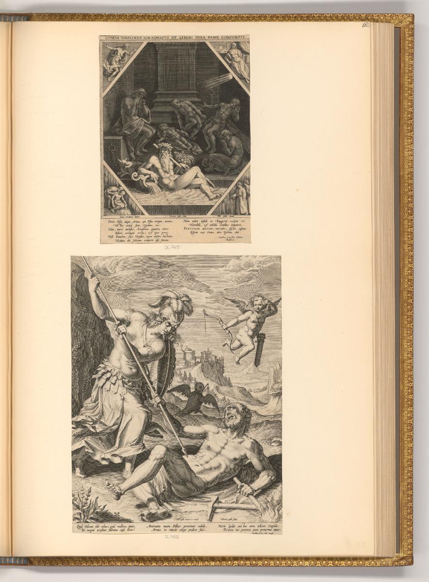 Théodore Galle, Tod des Herzog Ugolino; Pallas Athene und Vulcanus, Inv. Nr.: Holland nach Sekt…