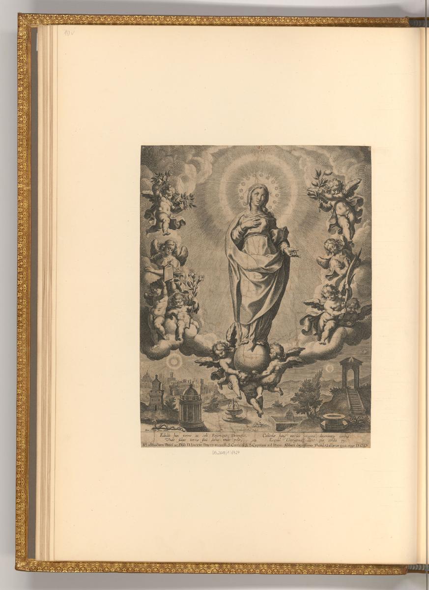 Cornelis Galle der Ältere, Hl. Maria mit Engeln, Inv. Nr.: Holland nach Sektionen I/31, H/I/31/…