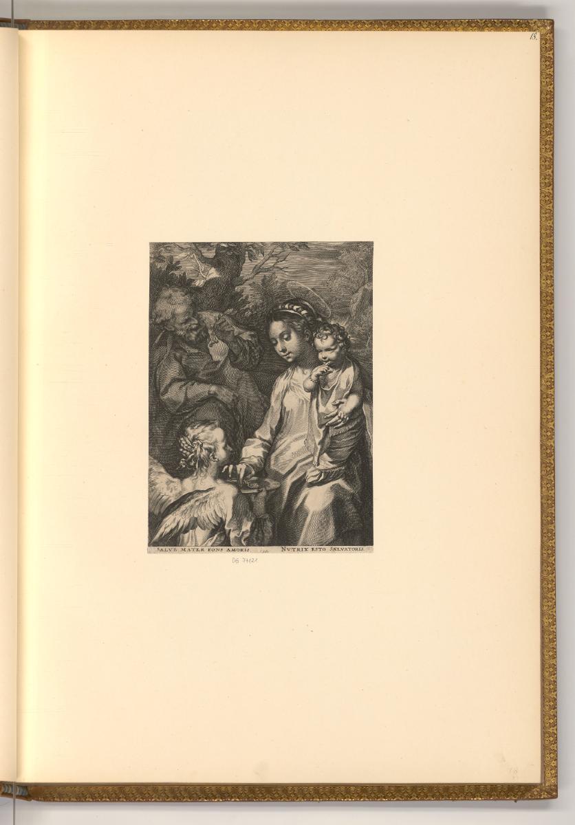 Cornelis Galle der Ältere, Heilige Familie mit Engel, Inv. Nr.: Holland nach Sektionen I/31, H/…
