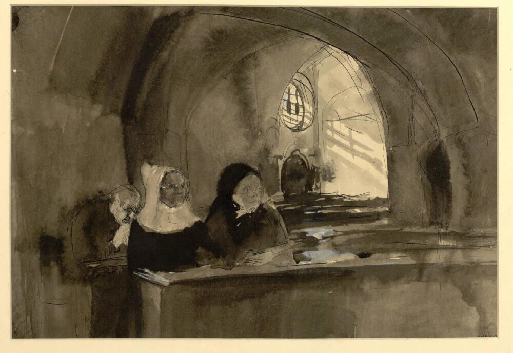 Franz Hofer, Kircheninneres, Inv. Nr.: 28208